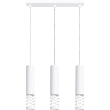 Hängeleuchte LAMI 3xGU10/10W/230V weiß
