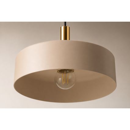 Hängeleuchte LATTE 3xE27/60W/230V beige/schwarz/gold