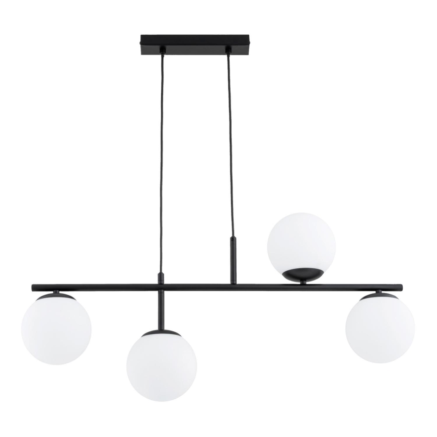 Hängeleuchte LUNA 4xE14/10W/230V schwarz