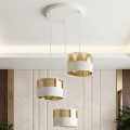 Hängeleuchte LUX an Kabel 3xE27/15W/230V weiß/gold