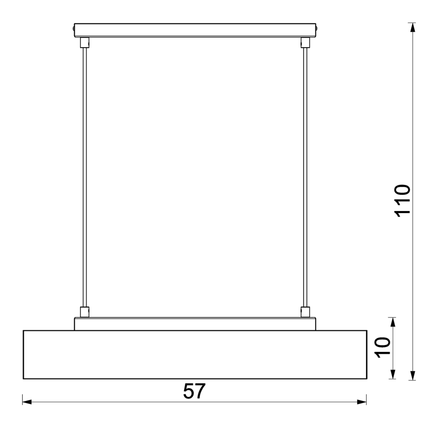 Hängeleuchte MAISON 3xGU10/8W/230V braun/Eiche