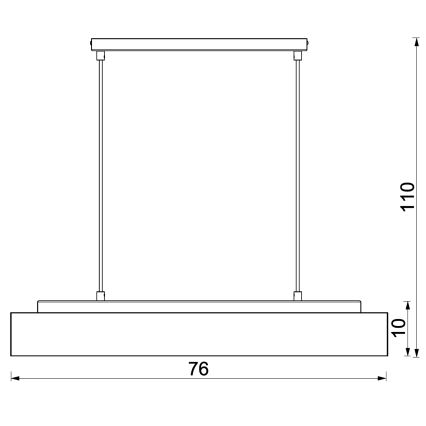Hängeleuchte MAISON 4xGU10/8W/230V braun/Eiche