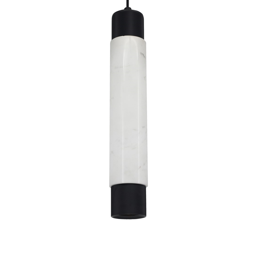 Hängeleuchte MARBLE WHITE/BLACK 1xGU10/8W/230V