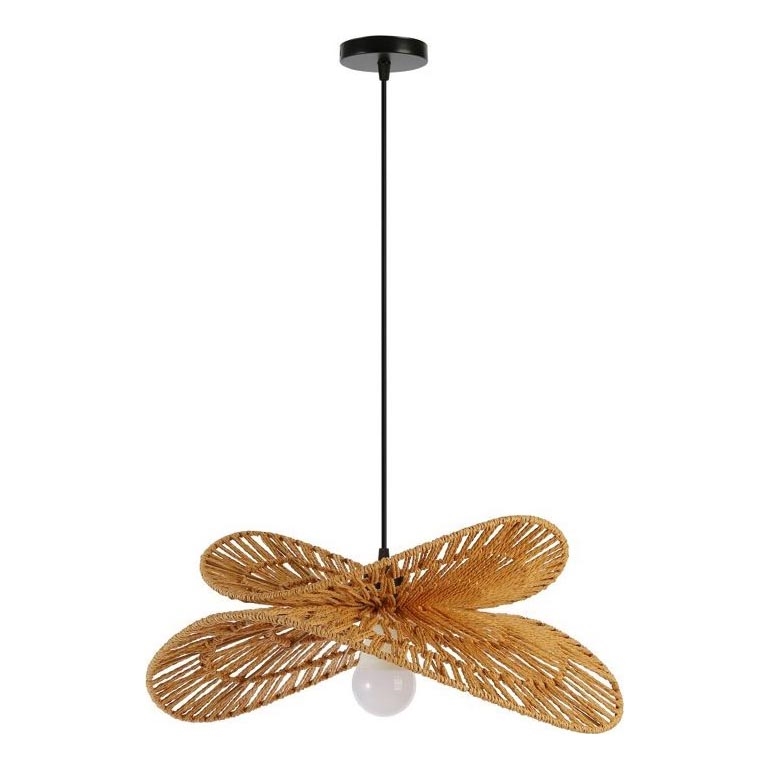 Hängeleuchte MARIPOSA 1xE27/40W/230V d 50 cm Jute