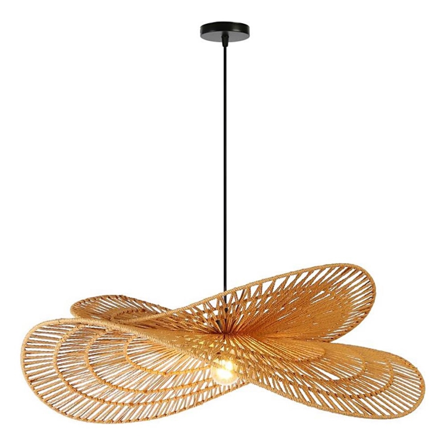 Hängeleuchte MARIPOSA 1xE27/40W/230V d 80 cm Jute