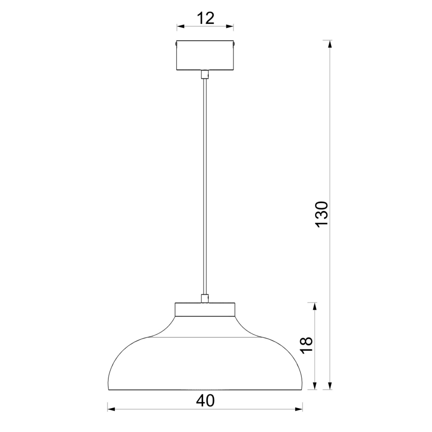 Hängeleuchte mit Kabel BASCA 1xE27/15W/230V braun/beige