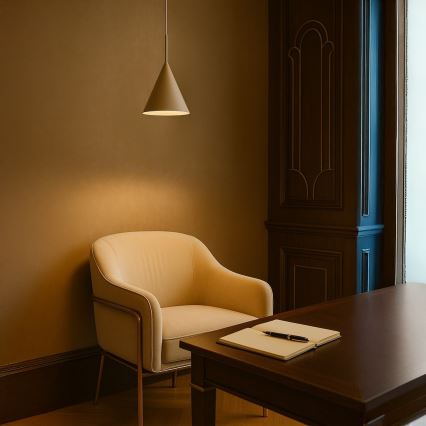 Hängeleuchte mit Kabel CAPITAL 1xGX53/15W/230V Ø 17 cm Taupe