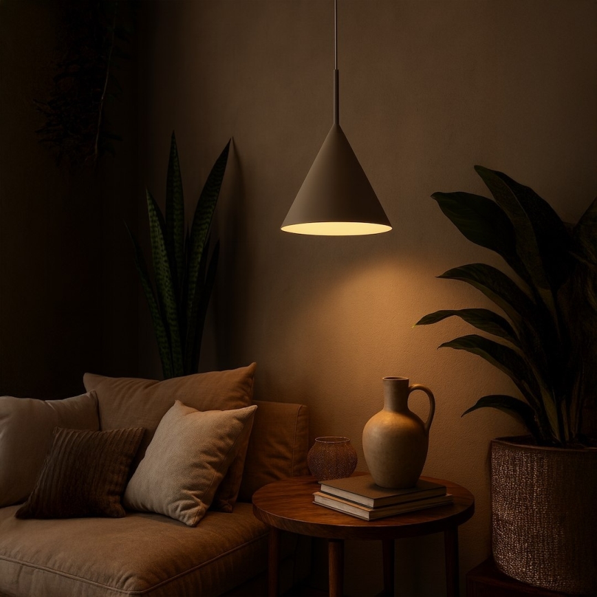 Hängeleuchte mit Kabel CAPITAL 1xGX53/15W/230V Ø 32 cm taupe