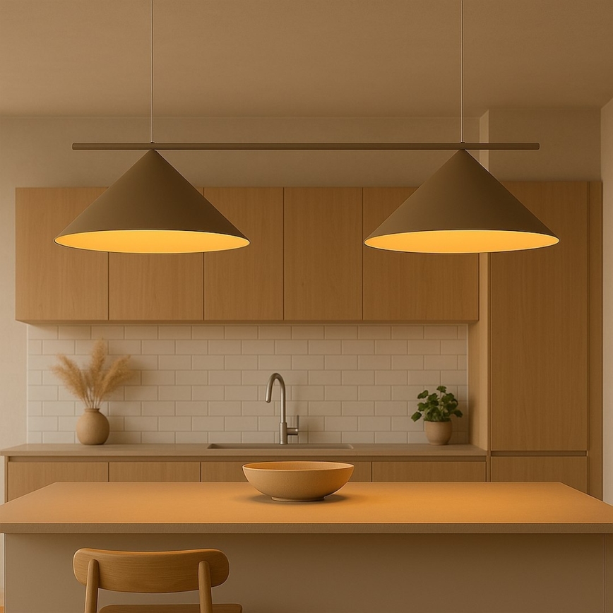 Hängeleuchte mit Kabel CAPITAL 2xGX53/15W/230V taupe