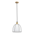 Hängeleuchte mit Kabel DAVE 1xE27/15W/230V gold/schwarz