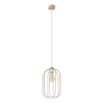 Hängeleuchte mit Kabel DESTELLO 1xE27/15W/230V, Ø 21 cm, beige