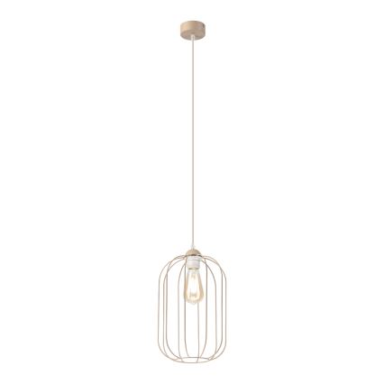 Hängeleuchte mit Kabel DESTELLO 1xE27/15W/230V, Ø 21 cm, beige