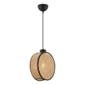 Hängeleuchte mit Kabel DRUM 1xE27/60W/230V braun/schwarz