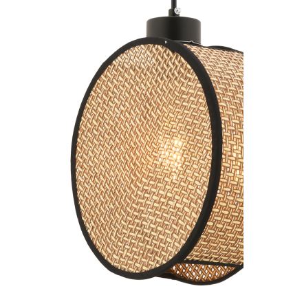 Hängeleuchte mit Kabel DRUM 1xE27/60W/230V braun/schwarz