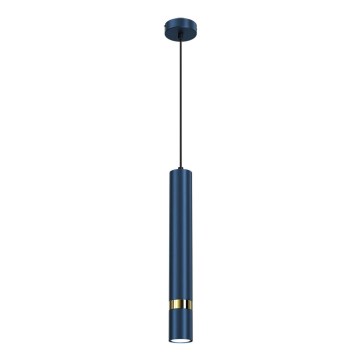 Hängeleuchte mit Kabel JOKER 1xGU10/25W/230V blau/gold