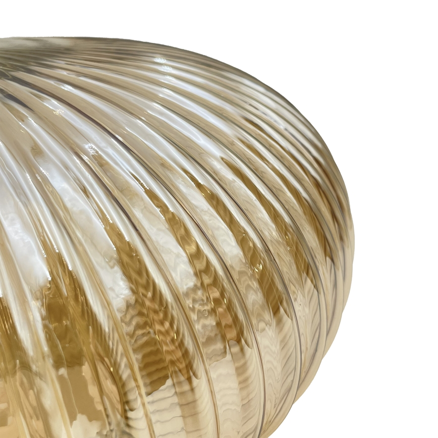 Hängeleuchte mit Kabel MILOU 1xE27/15W/230V gold/rauchbeige