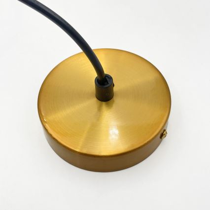Hängeleuchte mit Kabel MILOU 1xE27/15W/230V gold/rauchbeige