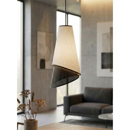 Hängeleuchte mit Kabel MODA 3xE27/15W/230V grau/schwarz