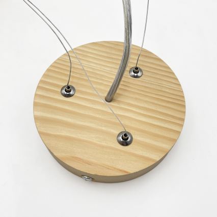 Hängeleuchte mit Kabel NATURAL MODERN 3xE27/15W/230V Ø 47,5 cm Kiefernholz