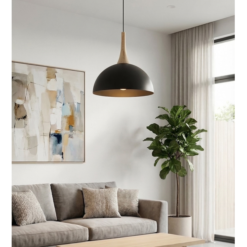 Hängeleuchte mit Kabel NAUTICA 1xGX53/12W/230V schwarz