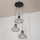 Hängeleuchte mit Kabel SOLANO 3xE27/15W/230V schwarz/gold