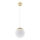 Hängeleuchte mit Kabel TOYA 1x E27/60W/230V Ø 20 cm Weiß/Gold