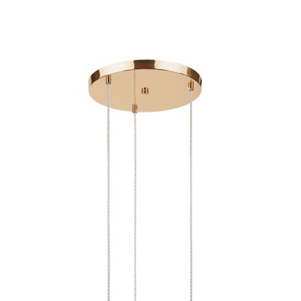 Hängeleuchte mit Kabel VIVE 3xE27/15W/230V goldfarben