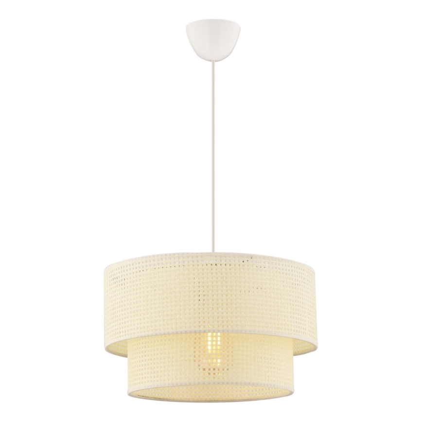 Hängeleuchte mit Kabelaufhängung ECHO, 1xE27/60W/230V, cremefarben