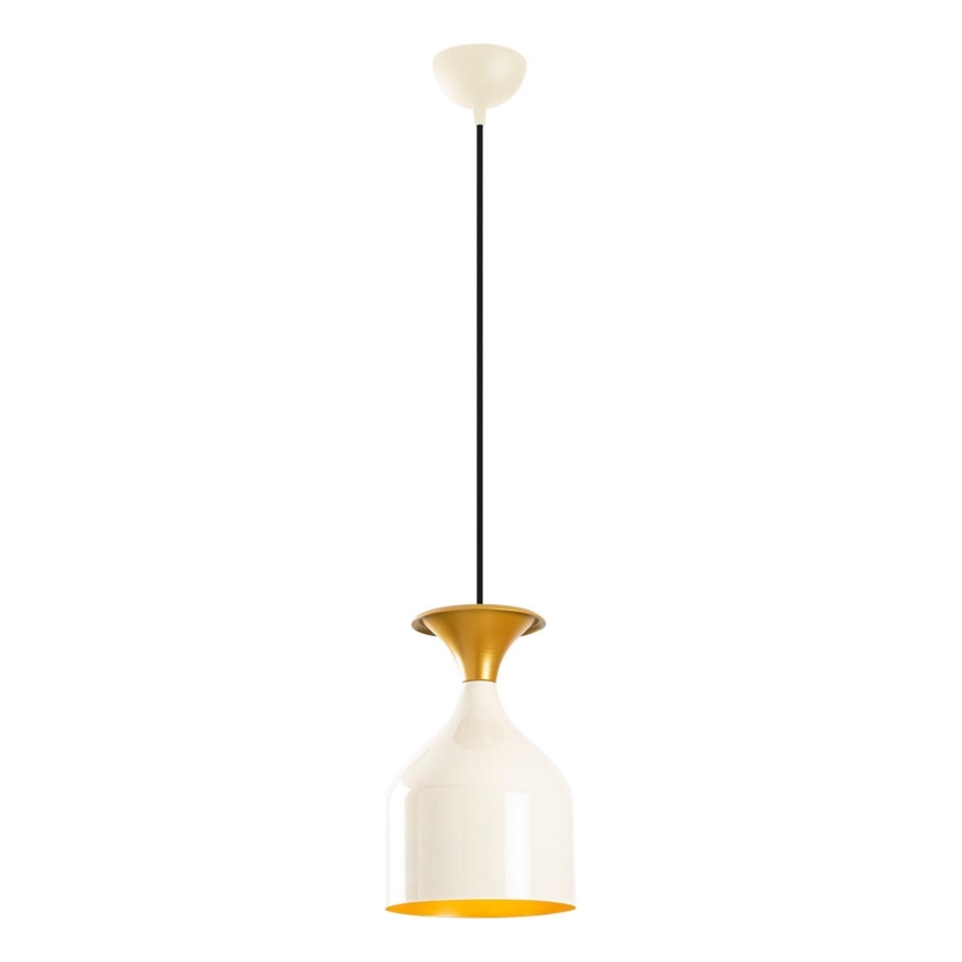 Hängeleuchte mit Kabelaufhängung SIVANI 1xE27/40W/230V weiß/kupfer