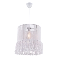 Hängeleuchte mit Makramee-Kordel NESS MACRAME 1xE27/40W/230V weiß