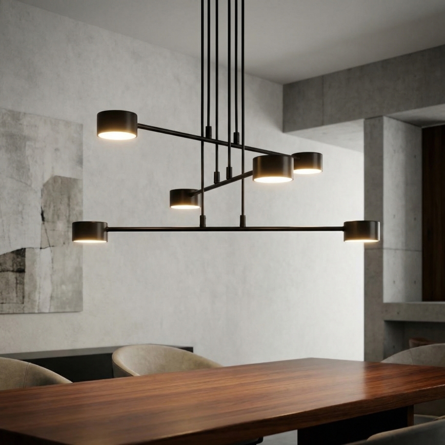 Hängeleuchte MODUS 6xGX53/10W/230V schwarz