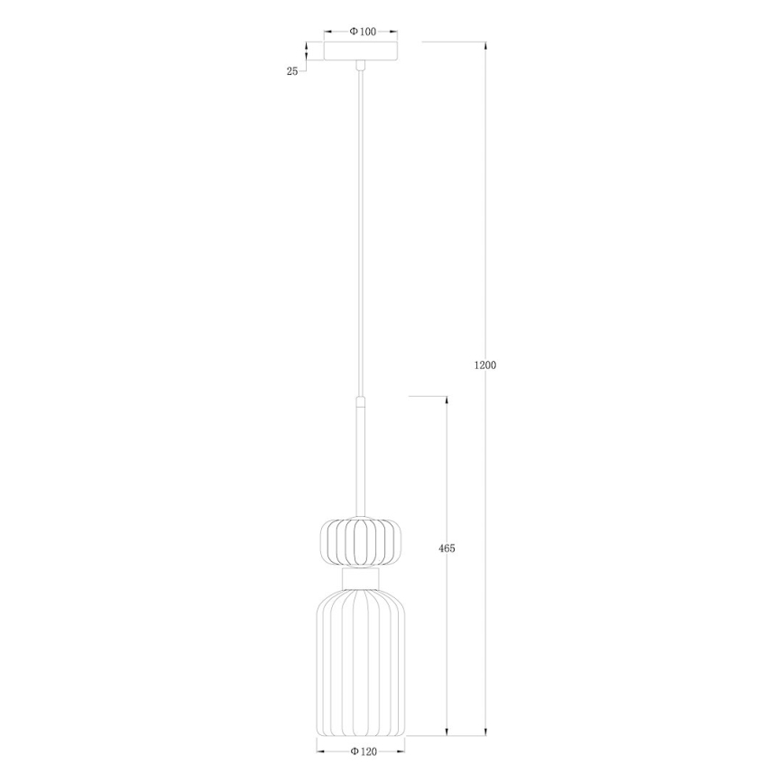 Hängeleuchte MOLLY 1xE14/40W/230V d 12 cm golden/orange/grün