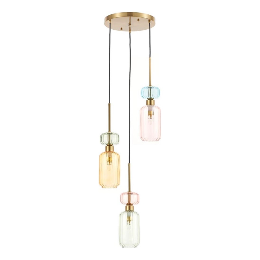 Hängeleuchte MOLLY 3xE14/40W/230V d 38 cm bunt