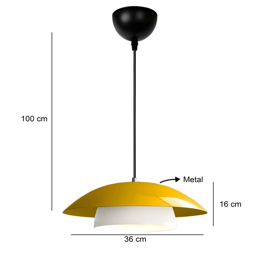 Hängeleuchte MOONLIGH 1xE27/40W/230V, gelb