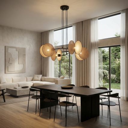 Hängeleuchte MOTIF 4xE14/10W/230V beige