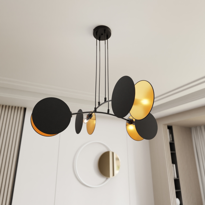 Hängeleuchte MOTIF 4xE14/10W/230V schwarz