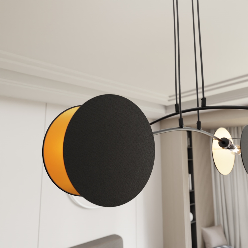 Hängeleuchte MOTIF 4xE14/10W/230V schwarz