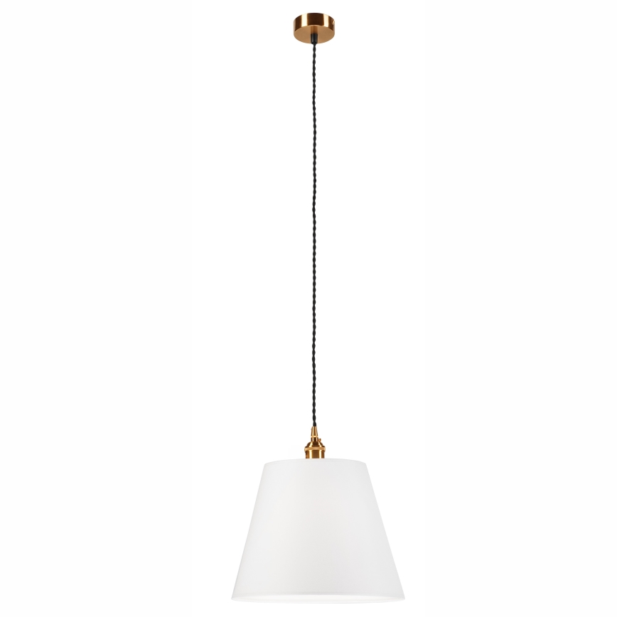 Hängeleuchte NELLY 1xE27/60W/230V weiß/Kupfer
