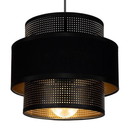 Hängeleuchte NESS 3xE27/60W/230V Spinne schwarz