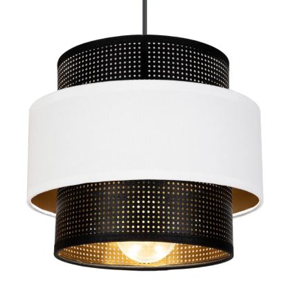 Hängeleuchte NESS 3xE27/60W/230V Spinne schwarz/weiß