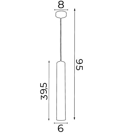 Hängeleuchte NEST 1xGU10/8W/230V weiß/chrom glänzend