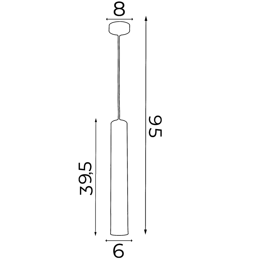 Hängeleuchte NEST 1xGU10/8W/230V weiß/chrom glänzend