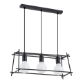 Hängeleuchte NETI 3xE27/15W/230V schwarz