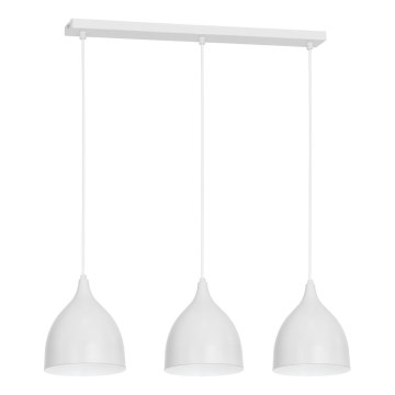 Hängeleuchte NOAK 3xE27/15W/230V grau