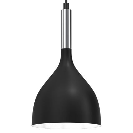 Hängeleuchte NOAK 3xE27/15W/230V schwarz/glänzendes Chrom
