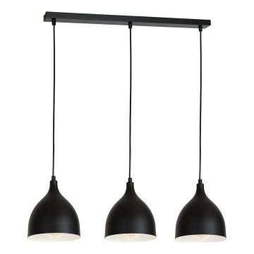 Hängeleuchte NOAK 3xE27/15W/230V schwarz
