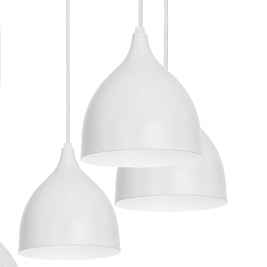 Hängeleuchte NOAK 5xE27/15W/230V grau
