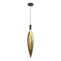 Hängeleuchte NORDIC an Kabel 1xG9/5W/230V schwarz/gold