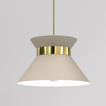 Hängeleuchte NORGE 1xE27/15W/230V beige/golden