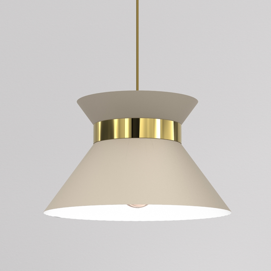 Hängeleuchte NORGE 1xE27/15W/230V beige/golden